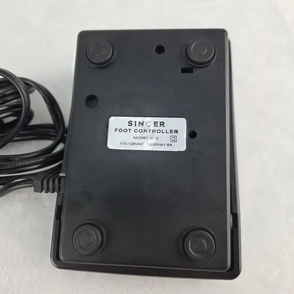 Singer Model GTE 110-125VAC Sewing Machine Foot Controller Pedal Replacement